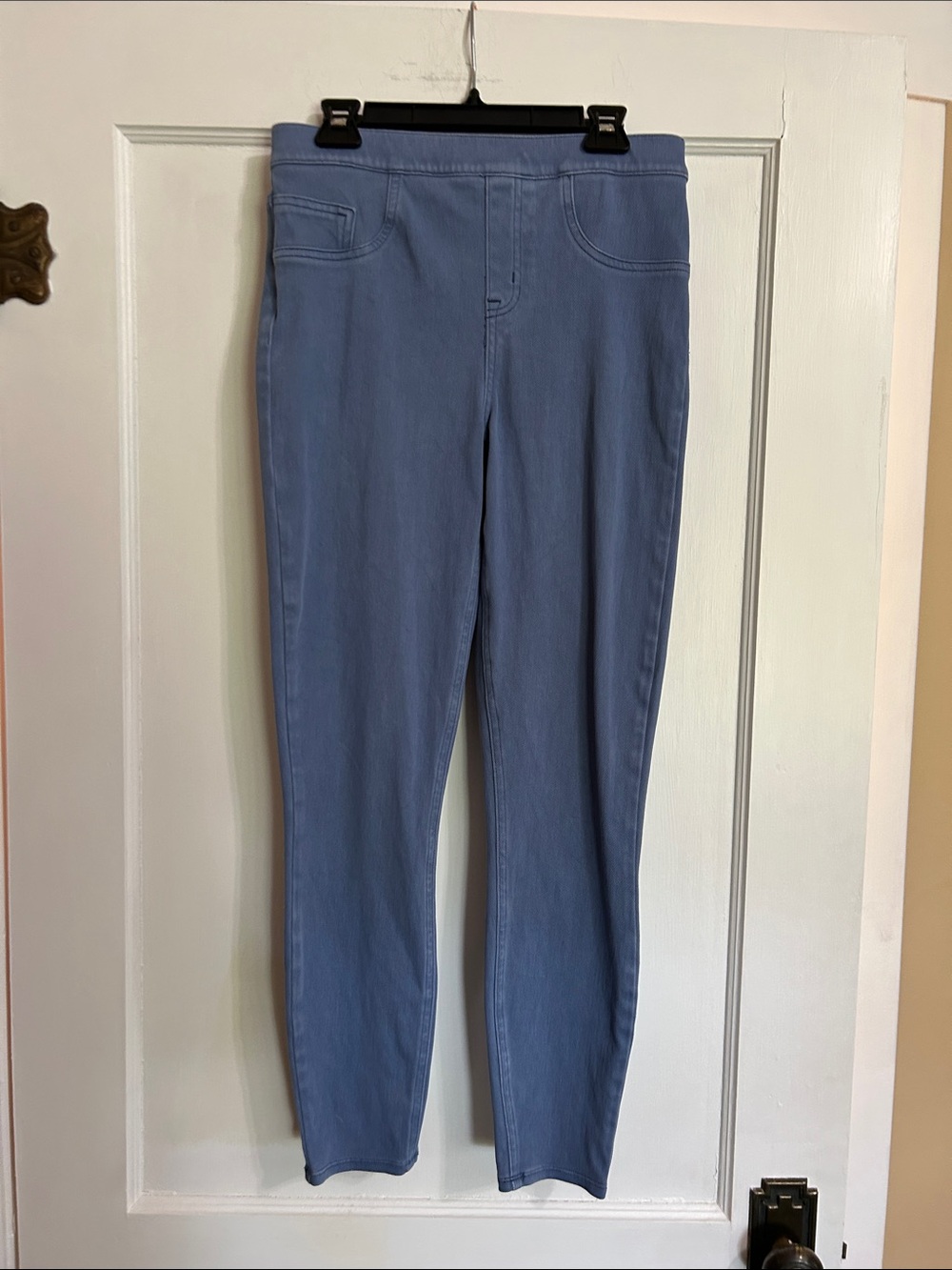 SPANX Skinny Pull-On Jeans in Light Blue